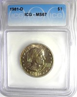 1981-D Susan B Anthony ICG MS67