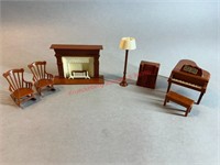 5 Pc DH Reliable Living Room Set & Floor Lamp