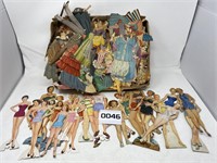 Vintage paper doll collection