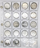 Complete Run of Canadian Silver $1's 1953 - 1967