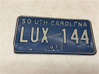 1973 SOUTH CAROLINA LICENSE TAG