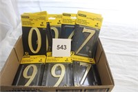 NEW/OLD STOCK 20 STANELY 4" HOUSE NUMBERS