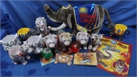 Tiger Cups, Ringling Bros, Stuffed Elephant,