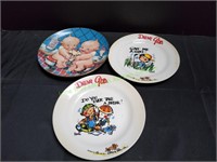 (2)Dear God & (1)Kewpie Delight Decorative Plates