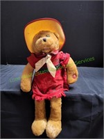 19" Western Animated Seating Teddy Bear