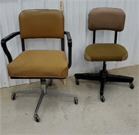 2 retro office chairs