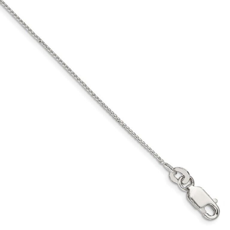Sterling Silver .95mm Round Franco Chain