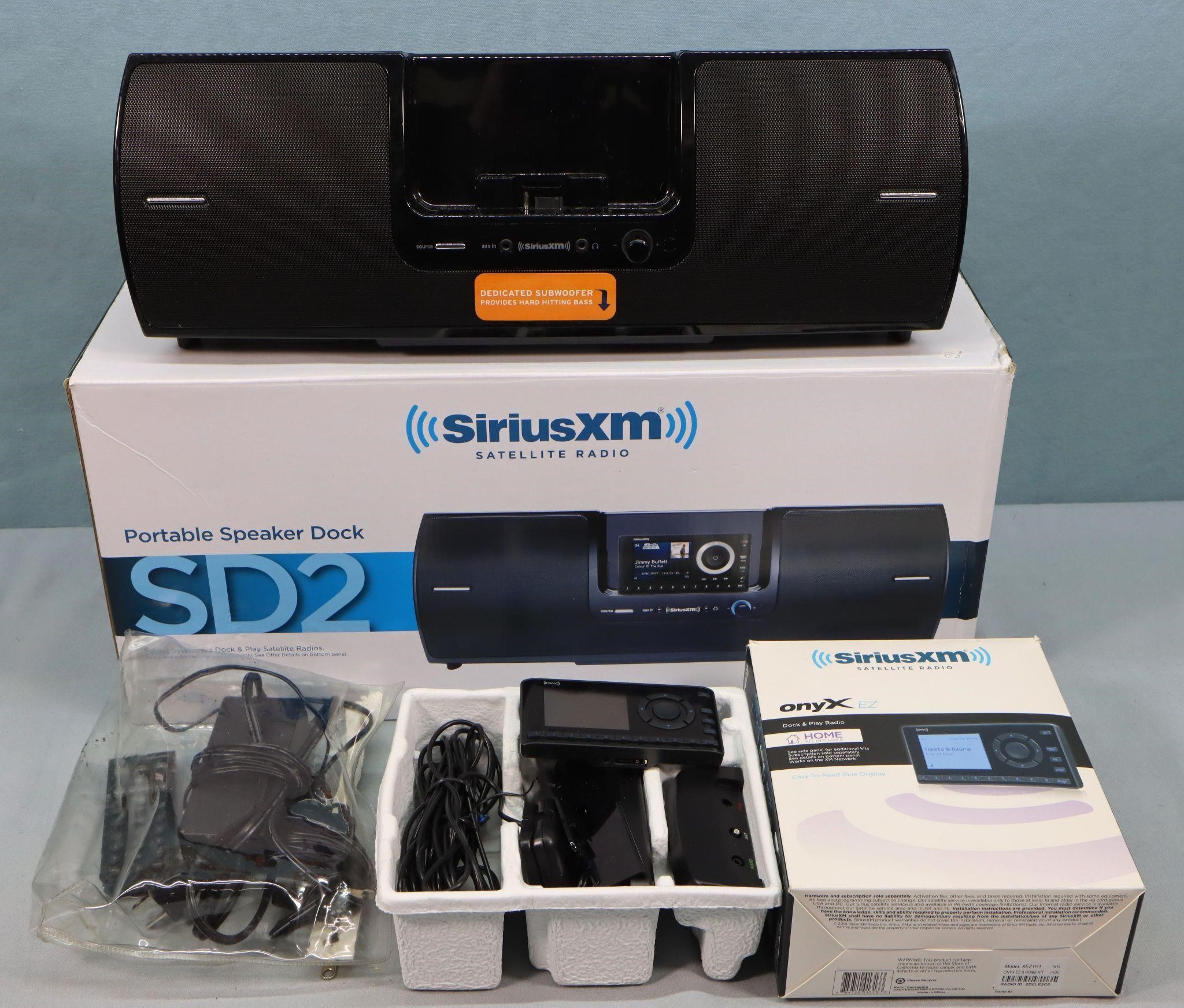 Sirius XM Portable Speaker Dock SD2 + Home Kit
