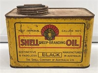 SHELL Sheep Branding Oil Gallon Tin