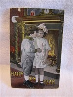 1917 Happy New Year Post Card