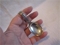 Sterling Silver December Zodiac Baby Spoon