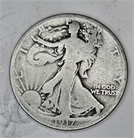 1917 Better Date Walking Liberty Half Dollar