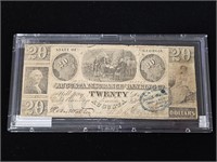 1852 The Augusta Insurance & Banking Co. $20 Note