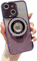 SM5607  iPhone 14 Bling Glitter Magnetic Case Pur
