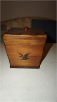 Vintage Wooden Square Container