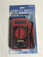 Cen-Tech 7 Function Digital Multimeter New Lot B