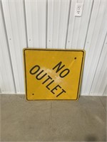“NO OUTLET” sign