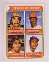 1974 Topps Rookie Outfielders baseball card #598:
