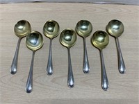 Set of 7 Birks Sterling Spoons
