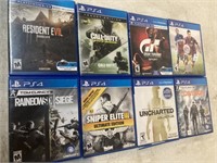 Lot of 8 PS4 games