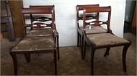 4 matching dining room chairs