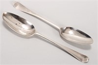 Two George II Sterling Silver Tablespoons,