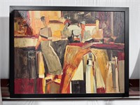 Yuri Tremler "Girls at the Bar" Canvas Painting