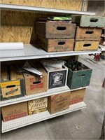 Large Lot of Advertising Crates and Bottles