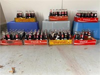 7 Vintage Coke Crate & Asst. Collectible Cokes