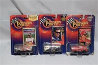 3 PACK DIE CAST WINNERS CIRCLE MATCHBOX CAR