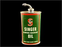 Vintage Singer Sewing Machine Oil Tin Can