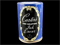 Vintage Carter's Two Solution Ink Eraser Tin Can