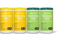 New Amazon Basics Disinfecting Wipes, Lemon &