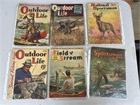 5 VINTAGE OUTDOOR SPORT MAGAZINES