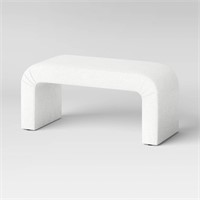 Cicely Waterfall Bench Cream Boucle   Threshold