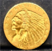 1911 $2.5 gold coin