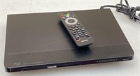 Phillips Blu-ray disc player with remote