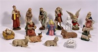 Nativity scene - Resin - 15 pieces, 2" x 3" to 8"