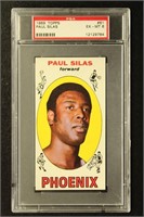 Paul Silas PSA 6 Graded 1969 Topps Basketball Card
