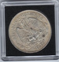 1 Peso 1872 Mo M - Silver 0.903+Gift! N1H