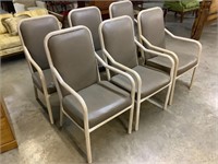 6- metal frame chairs