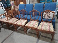 Set of 5 shield back chairs