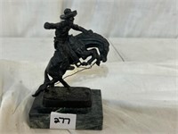 Bronze Remington Cowboy Statue