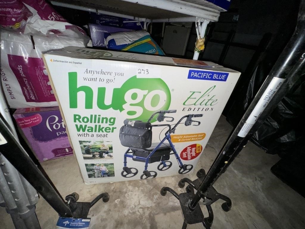 HUGO ROLLING WALKER, CANES AND CRUTCHES