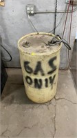 30 gallon drum, pump untested