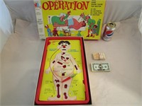 Jeu société classique Opération vtg NON COMPLET