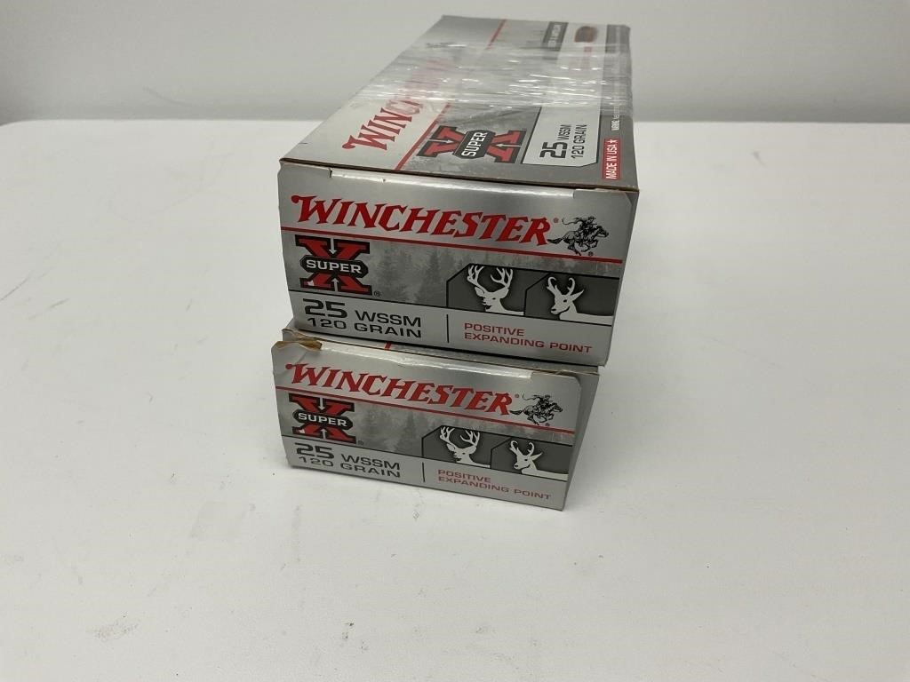 2 Boxes of Winchester SuperX 25 WSSM 120 gr