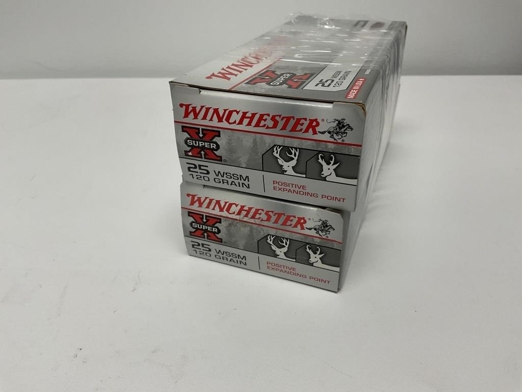 2 Boxes of Winchester SuperX 25 WSSM 120 gr