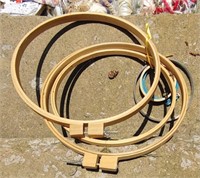 Lot Of Needle point Hoops Sizes From 4" To 14"