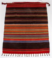 Bolivian Mounted Hand-Woven Wool Llallagua Manta